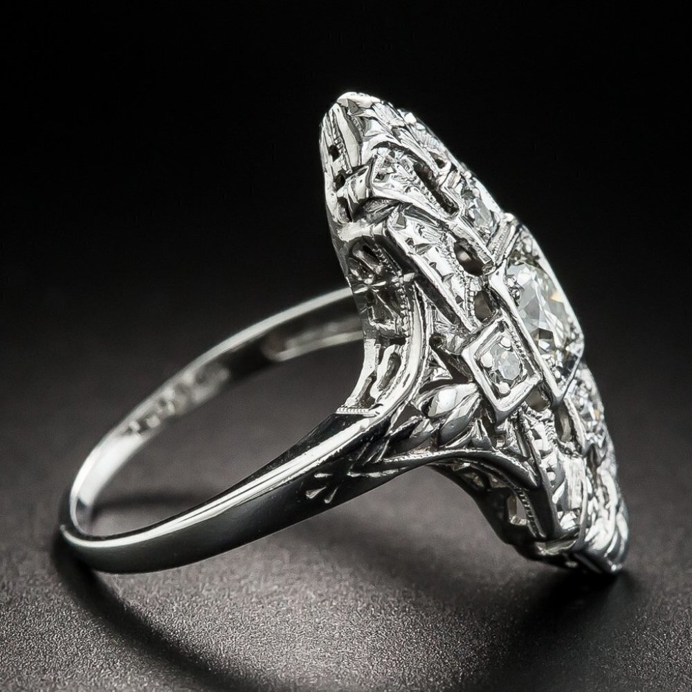 💎Beautiful 925 Silver Plated CZ Diamond Ring for Women, MARR9264 - Picture 3 of 5